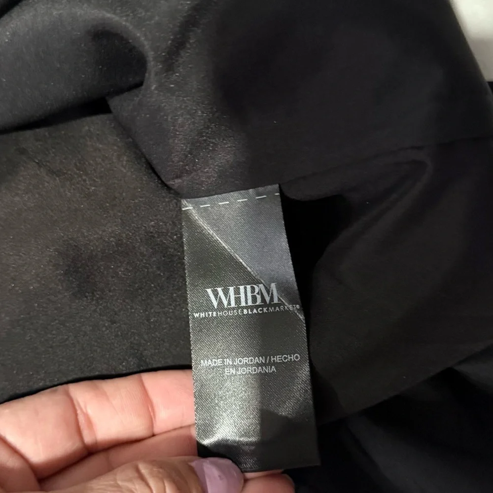 White House Black Market Elegant Black Pencil Skirt size 6